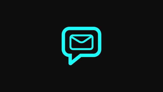 Email Chat Message Communication Symbol Speech Bubble Notification.