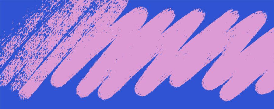 brush background stroke paint marker abstract line blue color pink texture on bold surface for minimal backdrop. paper mark detail with grunge effect and rough texture. modern graphic design