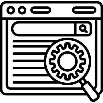 Search Engine Vector Icon