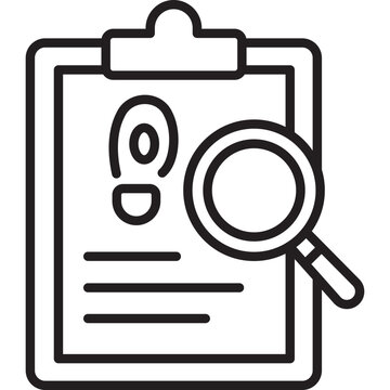 Crime Report Vector Icon