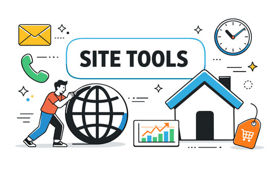 Website Building Tools Concept