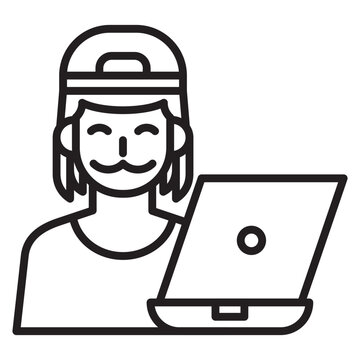 Internet Troll Vector Icon