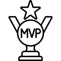 Most Valuable Player Vector Icon © SAMDesigning