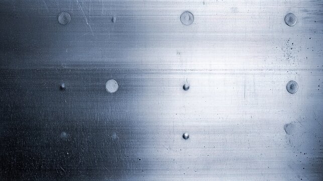imperfection. Blue-toned industrial metal pattern with smooth texture and subtle imperfections. safety posters, maintenance manuals, designed for precision metalworking and fabrication facilities.