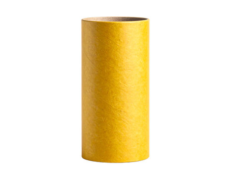 Yellow cylindrical object is tubular on Transparent Background PNG
