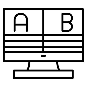 AB Test Vector Icon