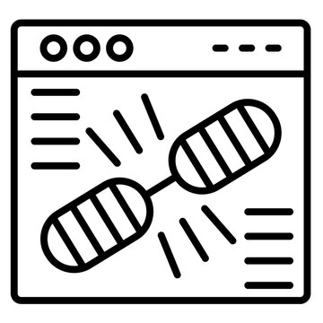 Broken Links Vector Icon