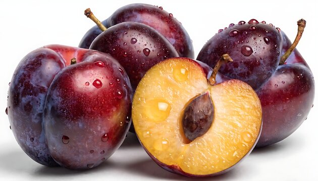 plums, plum fruit, red plum, sliced plum, halved plum, fresh plums, fruit, plum isolated, juicy plum, stone fruit, plum photography, plum background, healthy fruit, plum close-up, fruit concept, plum
