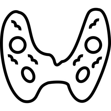 Parathyroid Glands Vector Icon