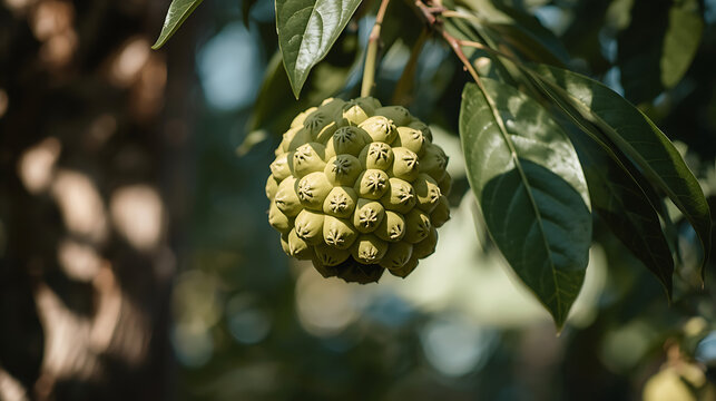 This fruit is a Custard Apple, also commonly known as a Sugar Apple or sweetsop