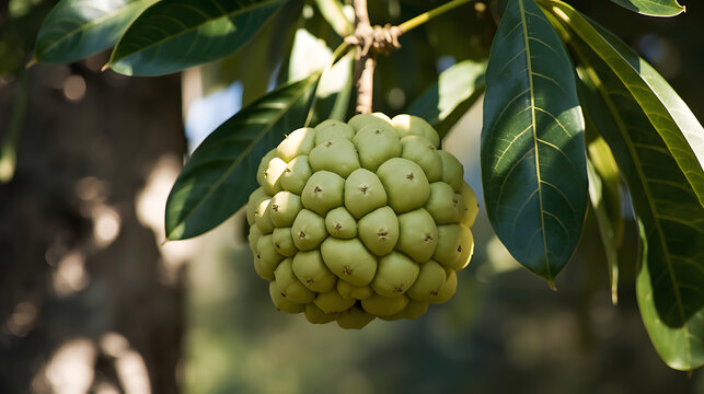 This fruit is a Custard Apple, also commonly known as a Sugar Apple or sweetsop