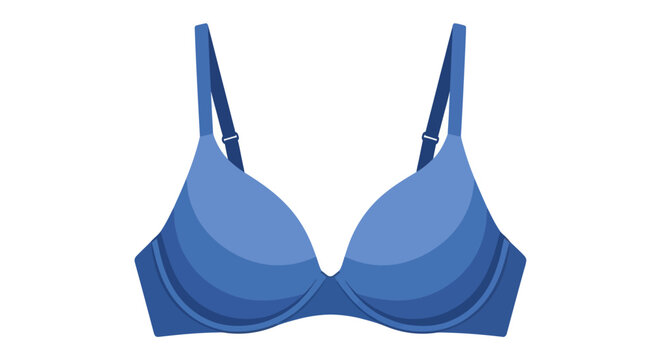 Simple blue bra illustration