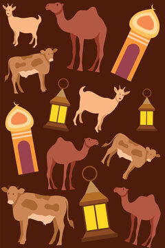 eid_al_adha_cube_camel_cow_goat_lantern.eps
