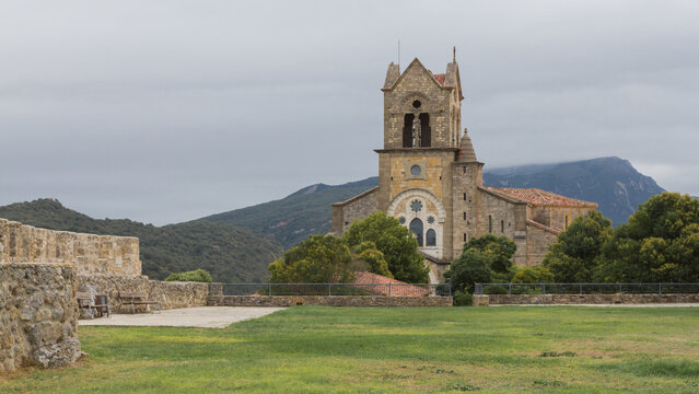 San Vicente Martir Church in the medieval village of Frias, Burgos, Spain