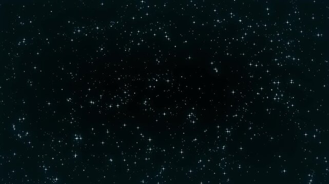 Sparkling Stars Flowing On Space Background
Abstract background with animated stars sparkling and slowly flowing in fractal motion