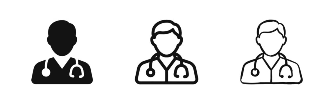 Medical Doctor and Healthcare Professional Icons