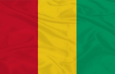 Fototapeta premium Waving Flag of Guinea