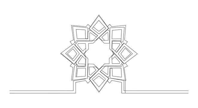Geometric Islamic Star Pattern