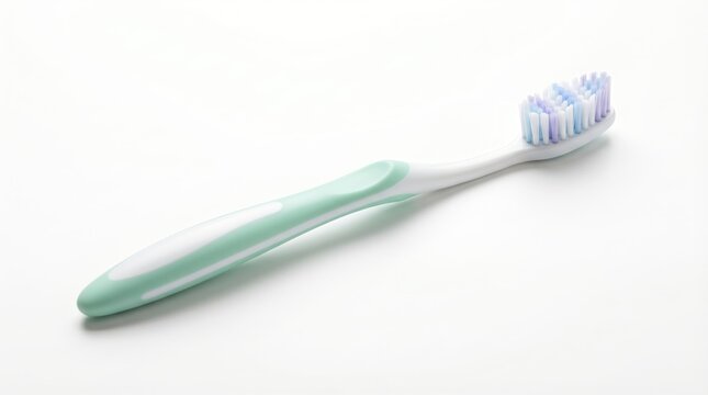 Isolated toothbrush on white background.