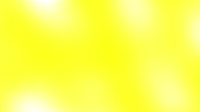 Bright yellow and lemon gradient loop. Abstract clean liquid movement with a futuristic holographic glow and blurred texture. Suitable for presentation background and wallpaper