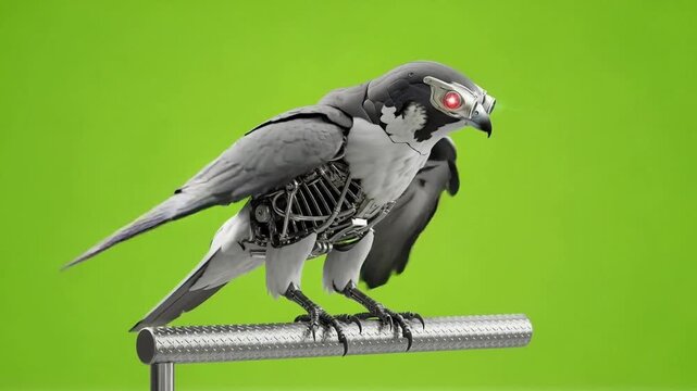 Cyborg Animal Green Screen Animation for Future Technology