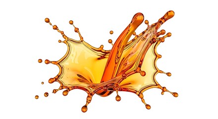 Fototapeta premium Dynamic liquid splash with vibrant colors and intricate details.