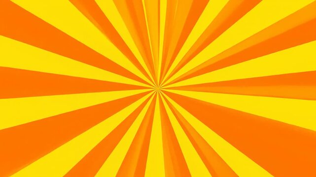 An abstract image featuring radiating orange and yellow rays from a center point