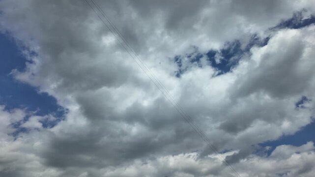 Time lapse clouds 4k rolling puffy cumulus cloud relaxation weather dramatic beauty atmosphere background dynamic pattern sky cloud