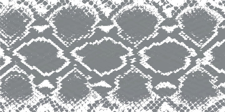 A detailed grayscale pattern resembling reptile skin or scales, with irregular diamond shapes and a textured background.