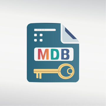 MDB File Icon with Key Symbol