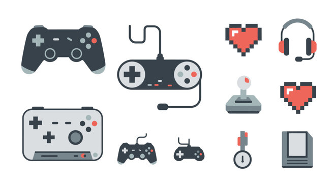 Video game icons collection