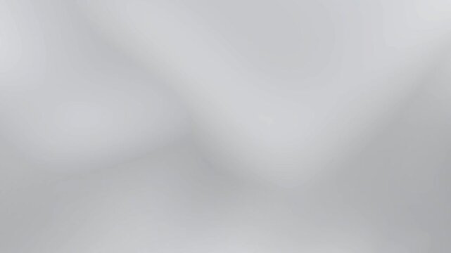 Light grey and white gradient loop. Abstract clean liquid movement with a futuristic holographic glow and blurred texture. Suitable for presentation background and wallpaper