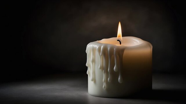 Candle Wax Drip Dark Loop