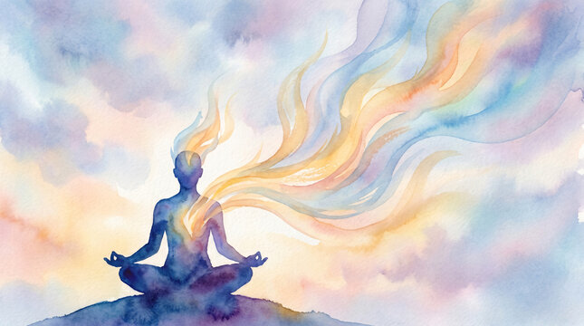 Spiritual Intuition Waves Guide Chosen Soul Symbolizing Inner Voice Calling JPG