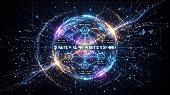 Quantum Superposition Sphere: AI, Technology & Business Strategy for Innovation and Complex Solutions