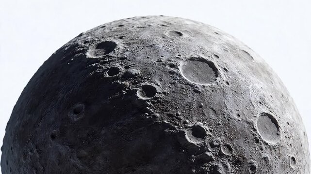 Closeup of Moon Surface