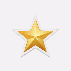 Obraz premium Golden Star Icon