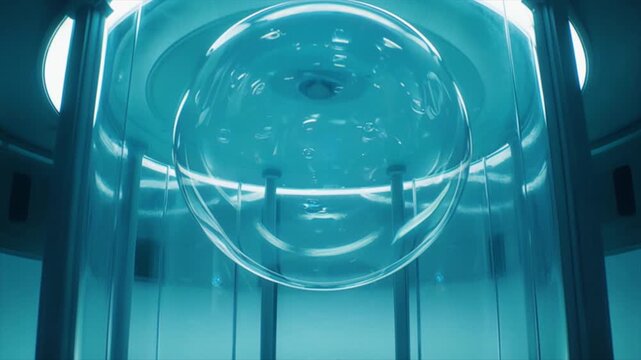 実験室加圧タンク内の完全球体バブル &ndash; 科学的スローモーション映像