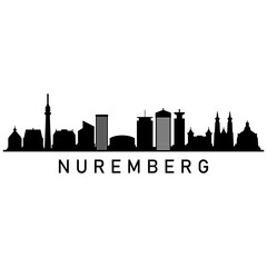 Fototapeta premium Skyline nuremberg
