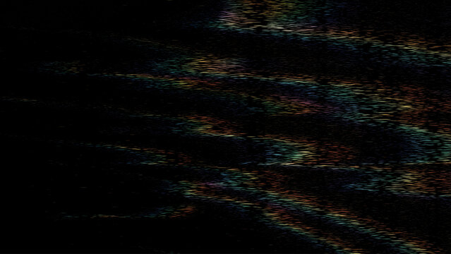 Glitch background with RGB noise, VHS scanlines and digital distortion texture