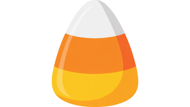 A colorful candy corn icon on transparent background