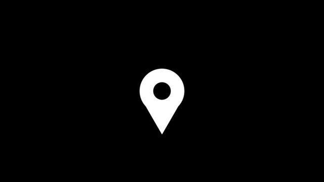 Map pointer icon set with pin symbols for navigation and location markers