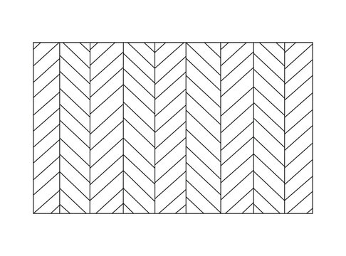 Herringbone pattern with repeating chevron lines created as clean vector graphic for interior design and fabric