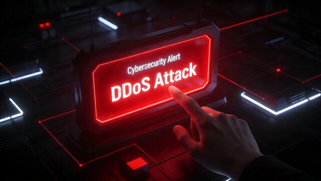 Cybersecurity alert DDoS attack
