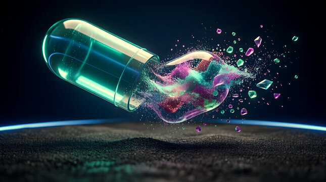 AI Text to Image Generation Construct Macro Close-up with Visual Crystallization for Enterprise Technology