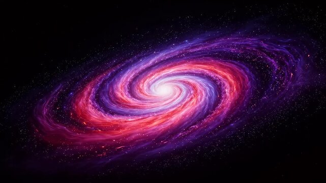 Spiral galaxy in space