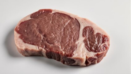 Obraz premium Raw Ribeye Steak - Fresh Cut of Beef Ready to Cook.