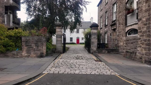 Gimbal Footage of Residential Architecture in Edinburgh