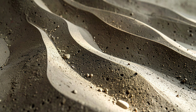 Dark charcoal micro-cement texture: Hand-applied porous concrete surface for industrial interior design and modern architectural background.