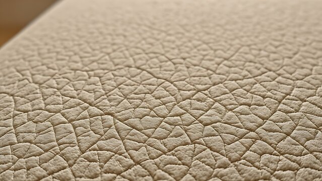 Extreme close-up of nubuck leather texture showing fibrous structure under natural window light.